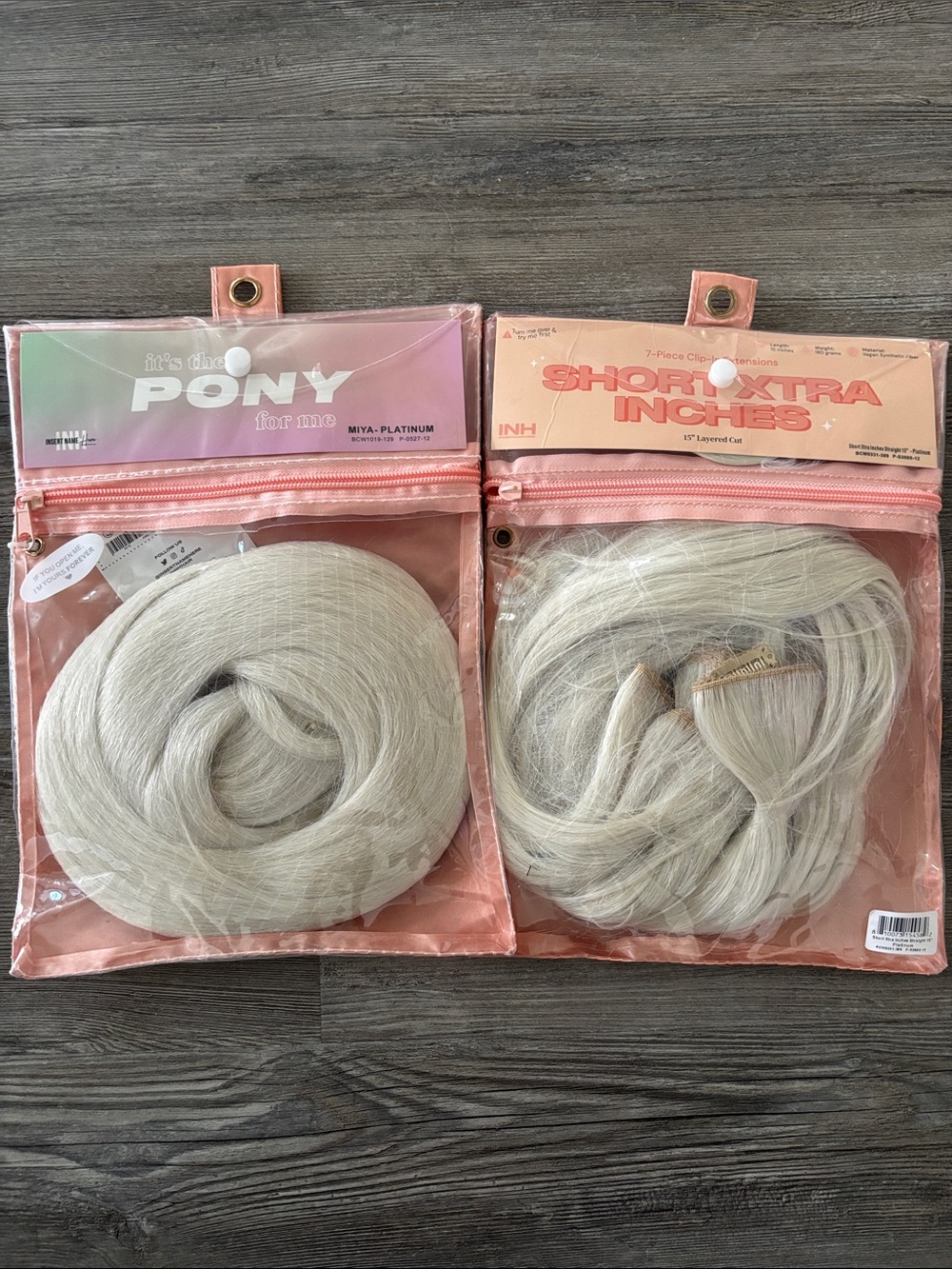 Miya Platinum Clip-In Hair Extensions bundle - Platinum Blonde